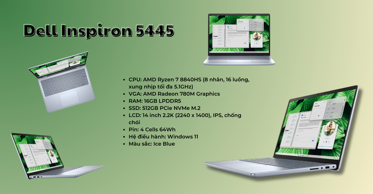 Dell Inspiron 5445 : R7-8840HS