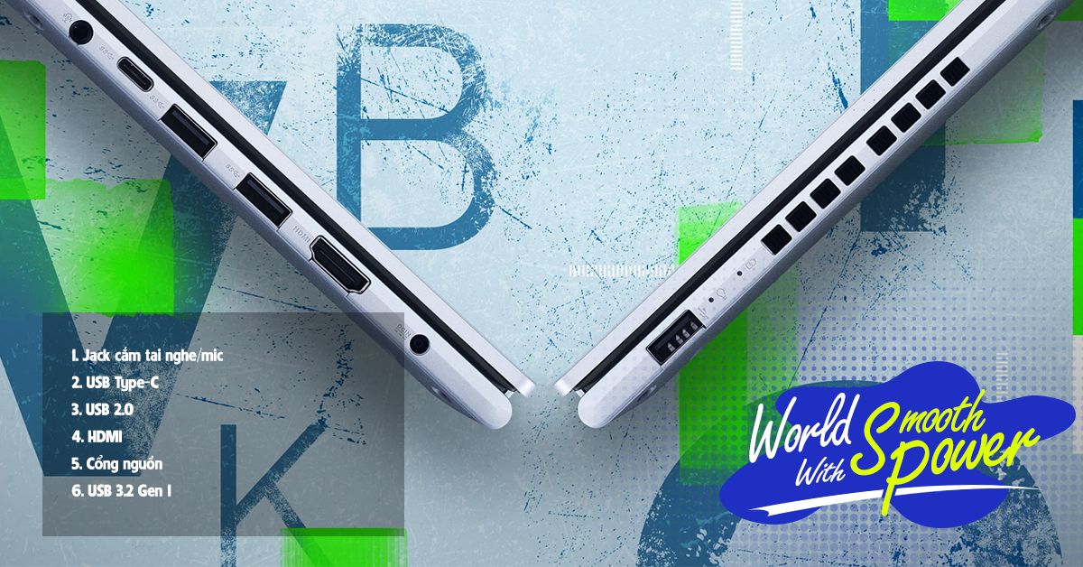 cổng kết nối ASUS Vivobook X1502ZA-EJ582W