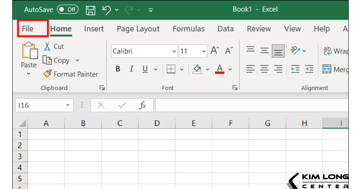 Excel bị trang trắng