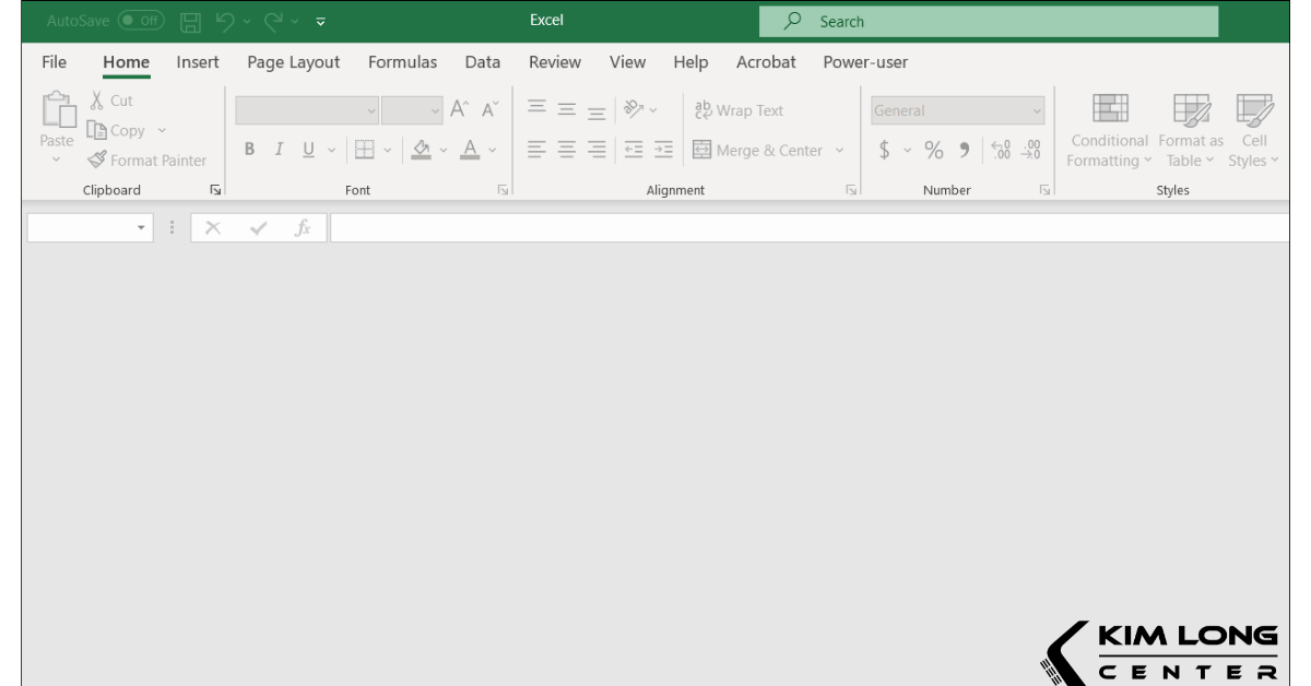 Excel lỗi trang trắng