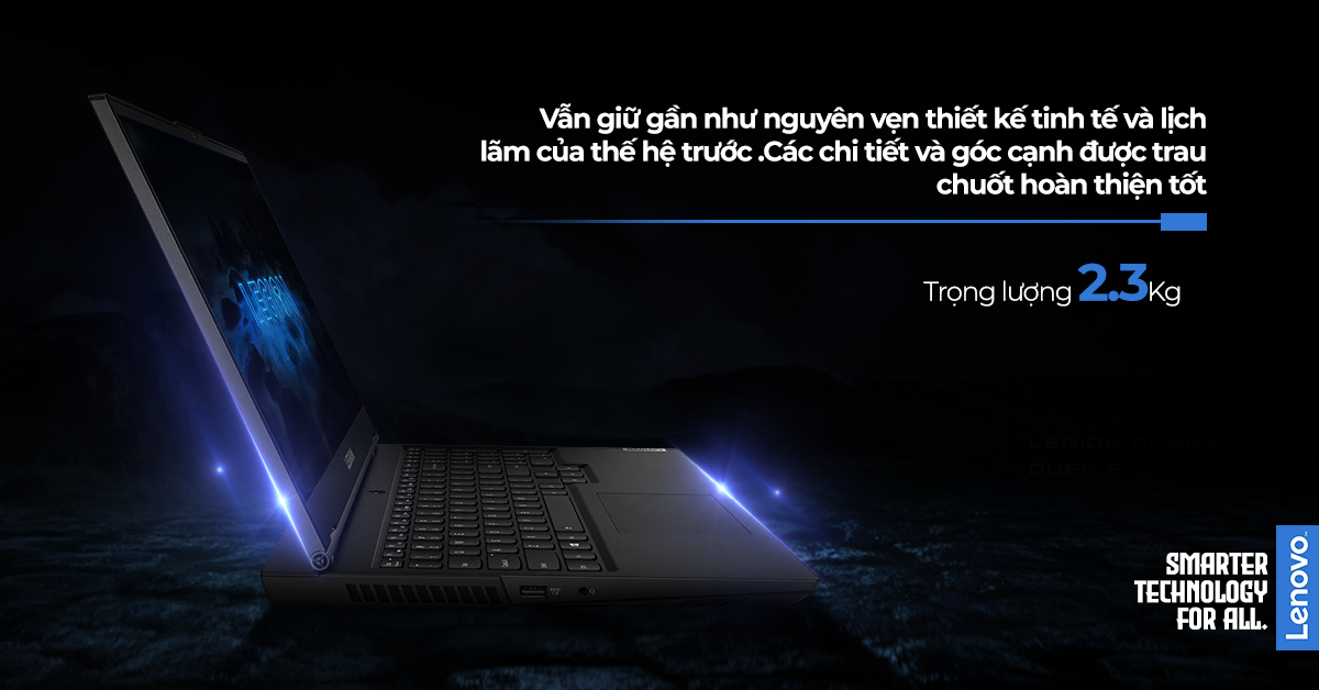 thiết kế laptop Lenovo Legion 5 15ACH6H-82JU00YWVN